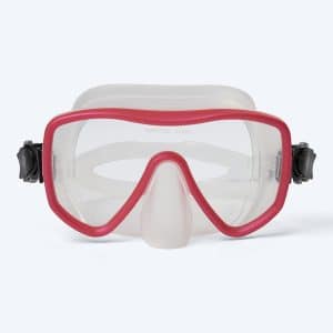 Watery dykkermaske til voksne (+15) - Coast - Rød/klar - Dykkermasker til voksne (+16 år)