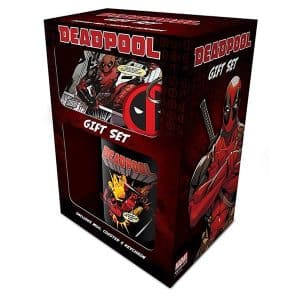 Pyramid - Deadpool (Merc Goals) Mug Coaster Keychain Gift Set - Gaveæske