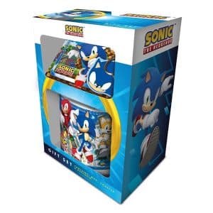 Pyramid - Sonic The Hedgehog (Speed Freaks) Gift Set (Mug Coaster & Keychain) - Gaveæske
