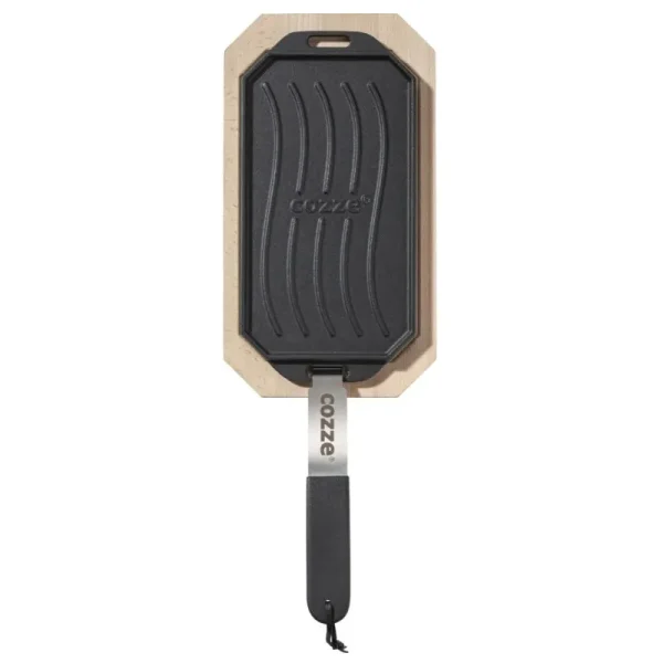 Cozze vendbar støbejernspande med bordskåner 165 x 330 mm