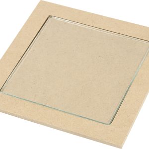 Bordskåner Med Glasplade - Str. 15x15x0,5 Cm - 6 Stk.
