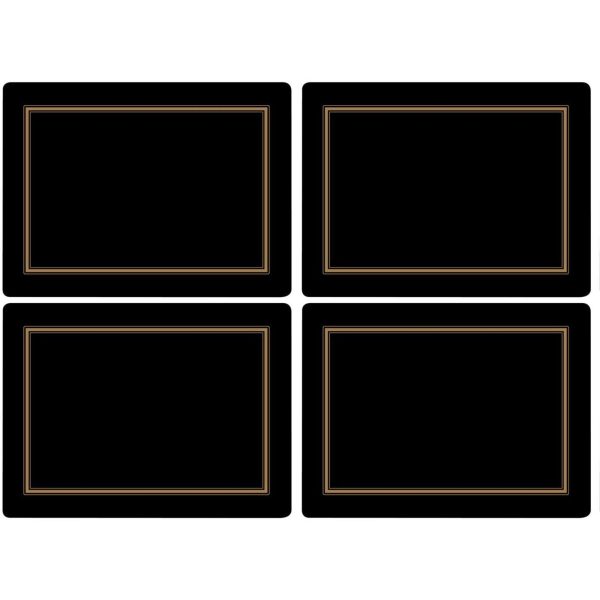 Classic Underlag Sort 4 stk