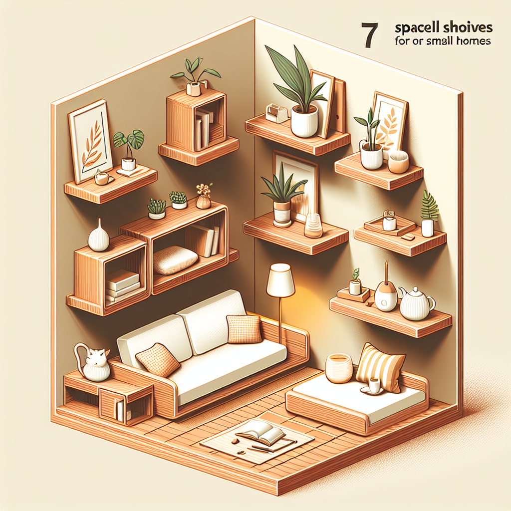Svævehylder i træ – 7 smarte løsninger til små boliger